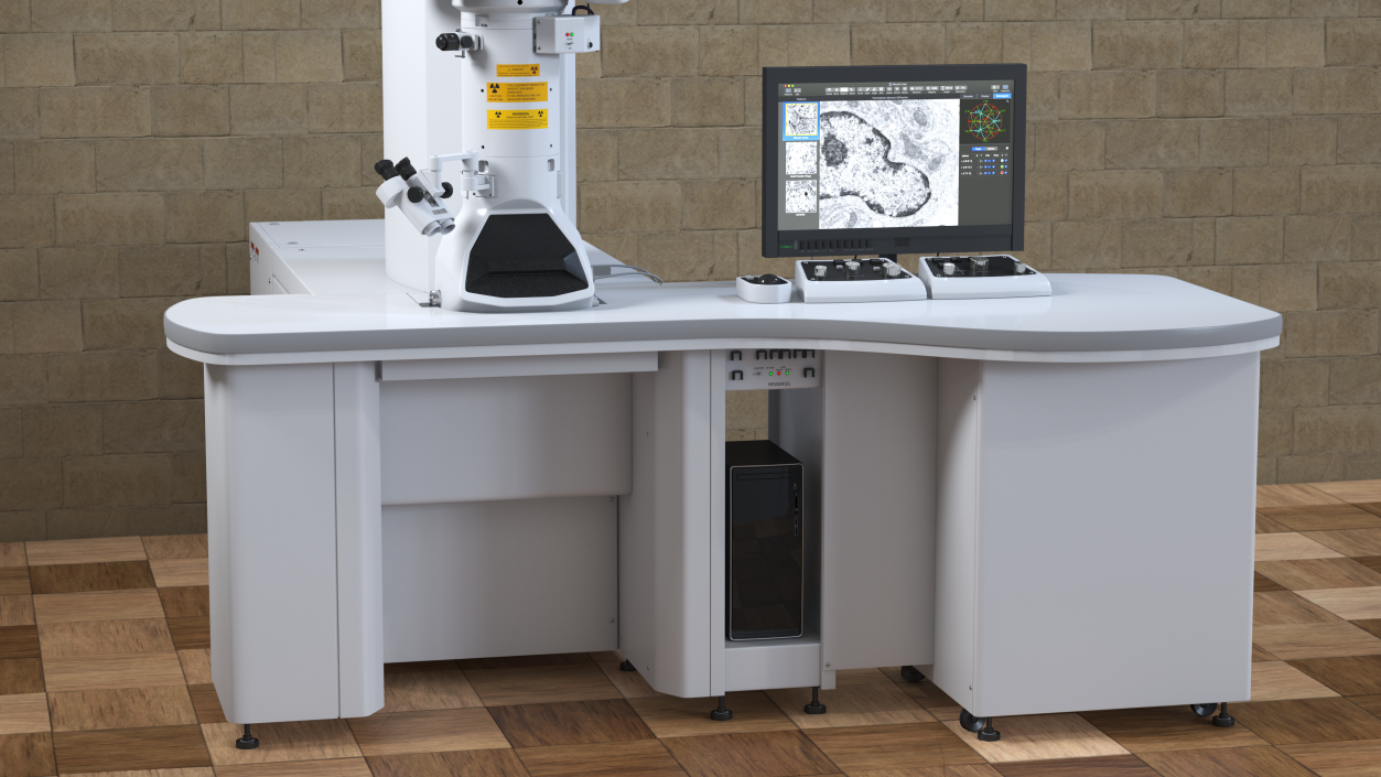 Generic Electron Microscope with Control System 3D