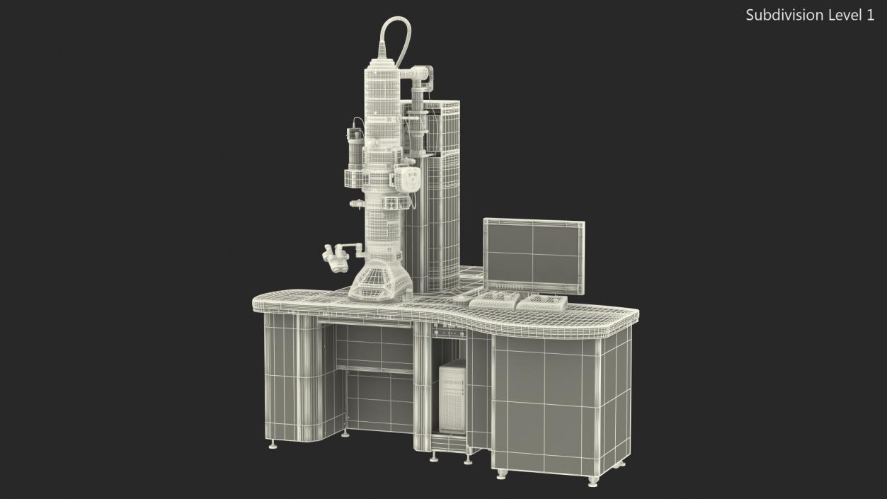 Generic Electron Microscope with Control System 3D