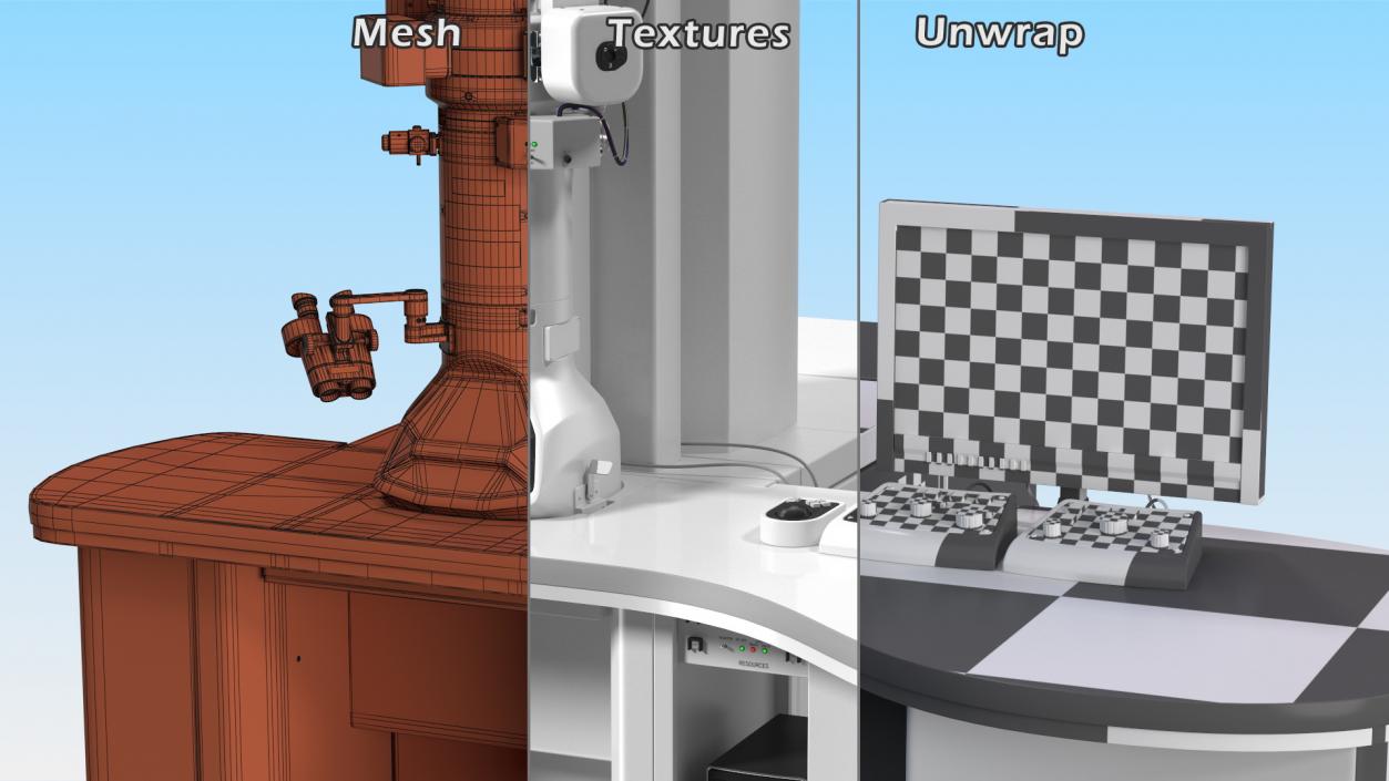 Generic Electron Microscope with Control System 3D