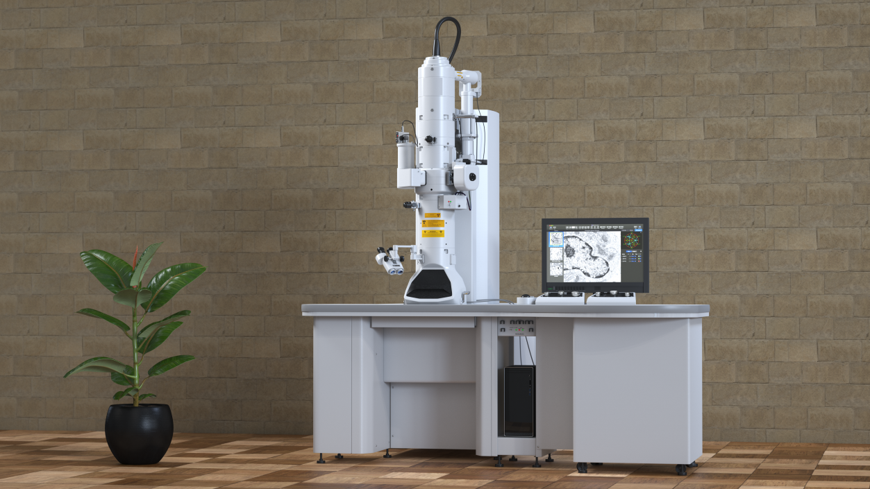 Generic Electron Microscope with Control System 3D