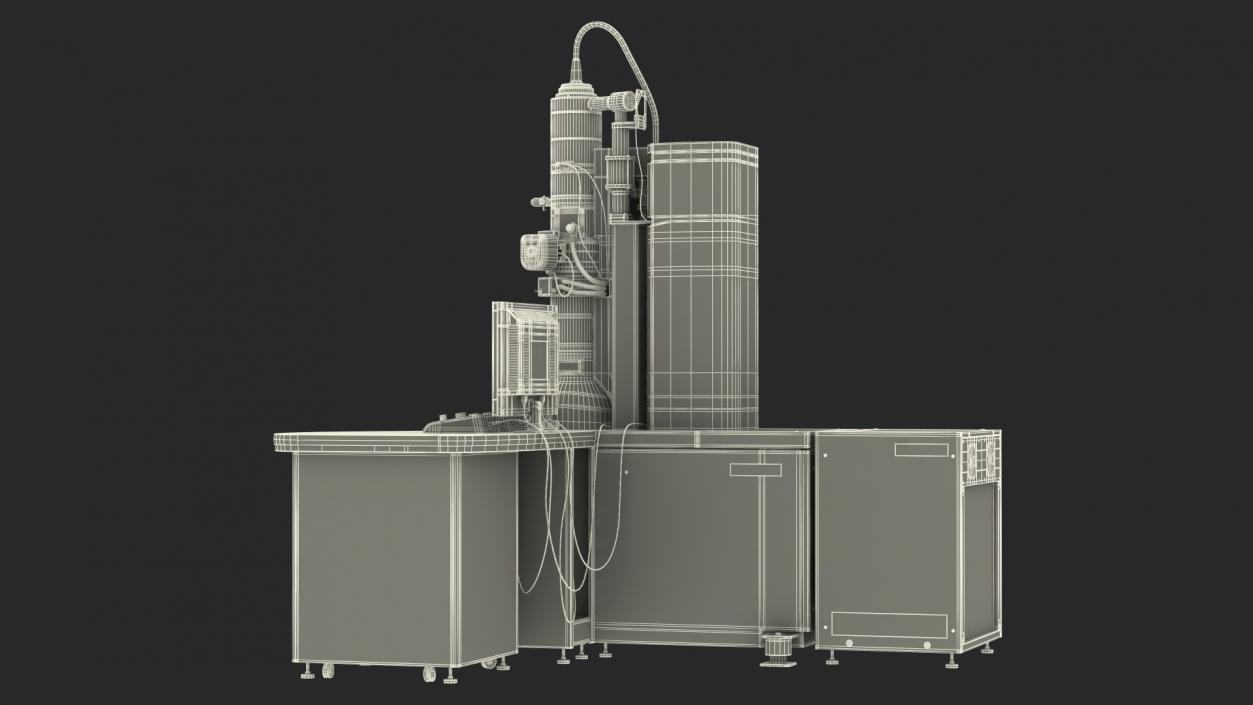 Generic Electron Microscope with Control System 3D