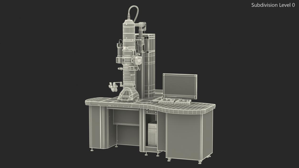 Generic Electron Microscope with Control System 3D