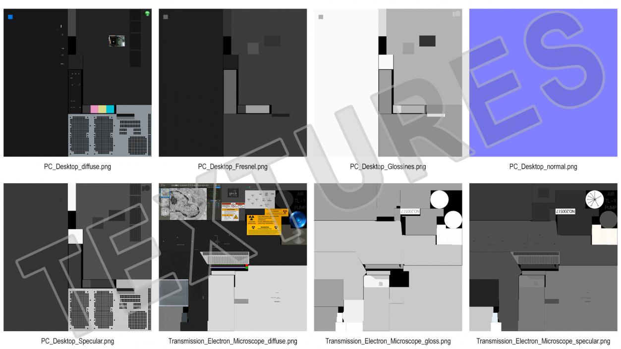 Generic Electron Microscope with Control System 3D