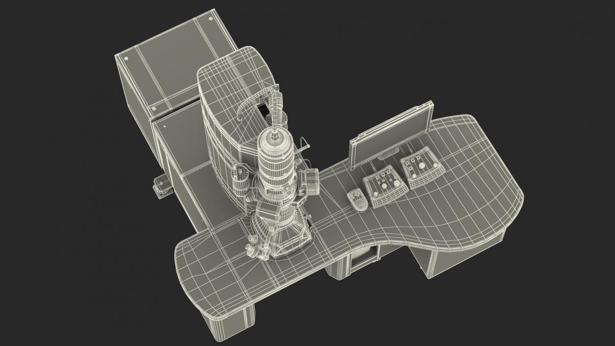 Generic Electron Microscope with Control System 3D