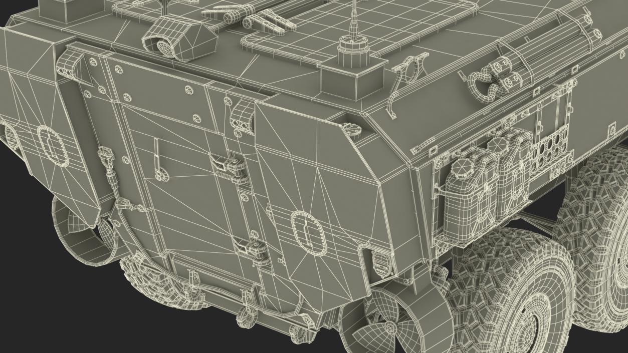 US Amphibious Assault Vehicle Wet Rigged for Maya 3D model