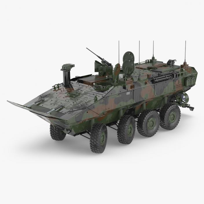 US Amphibious Assault Vehicle Wet Rigged for Maya 3D model