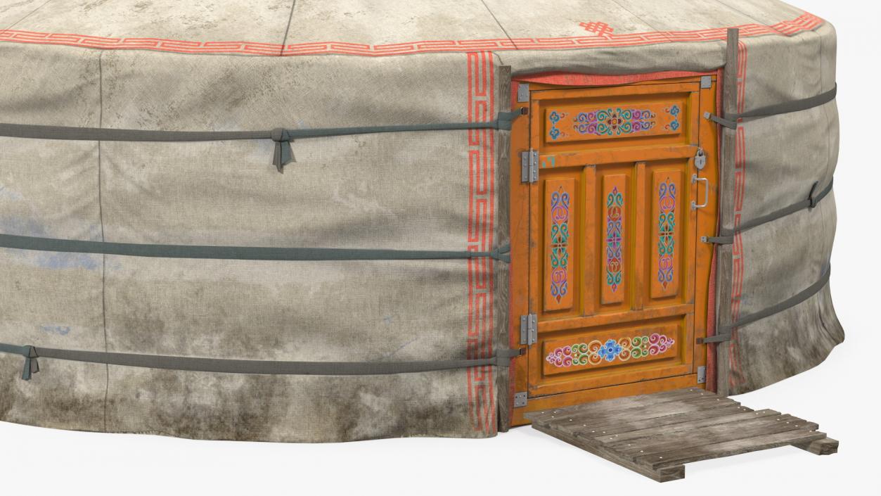 3D Mongolian Portable Yurt model