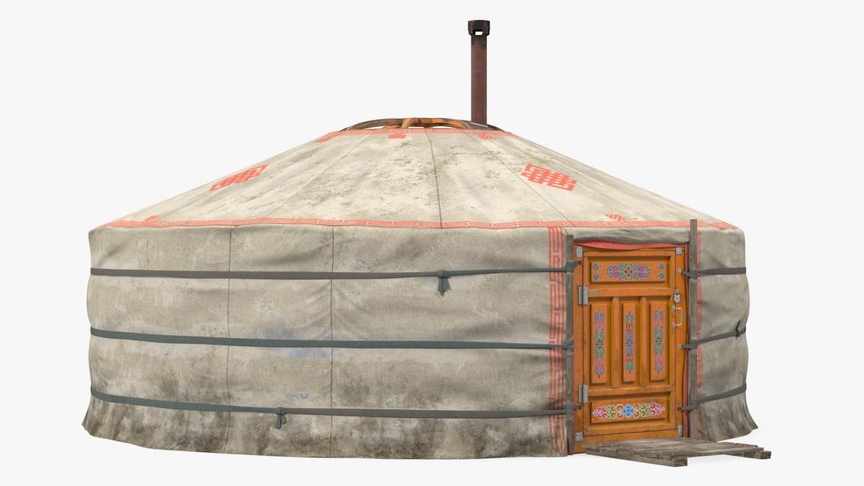 3D Mongolian Portable Yurt model