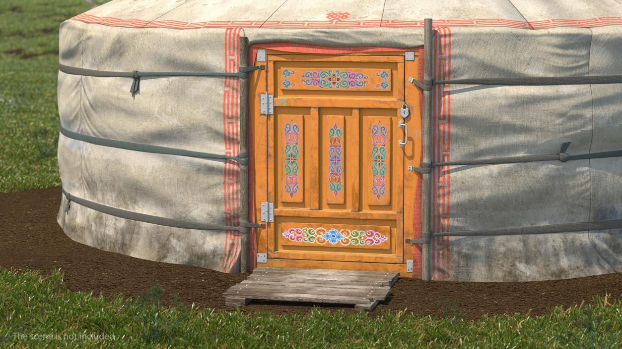 3D Mongolian Portable Yurt model