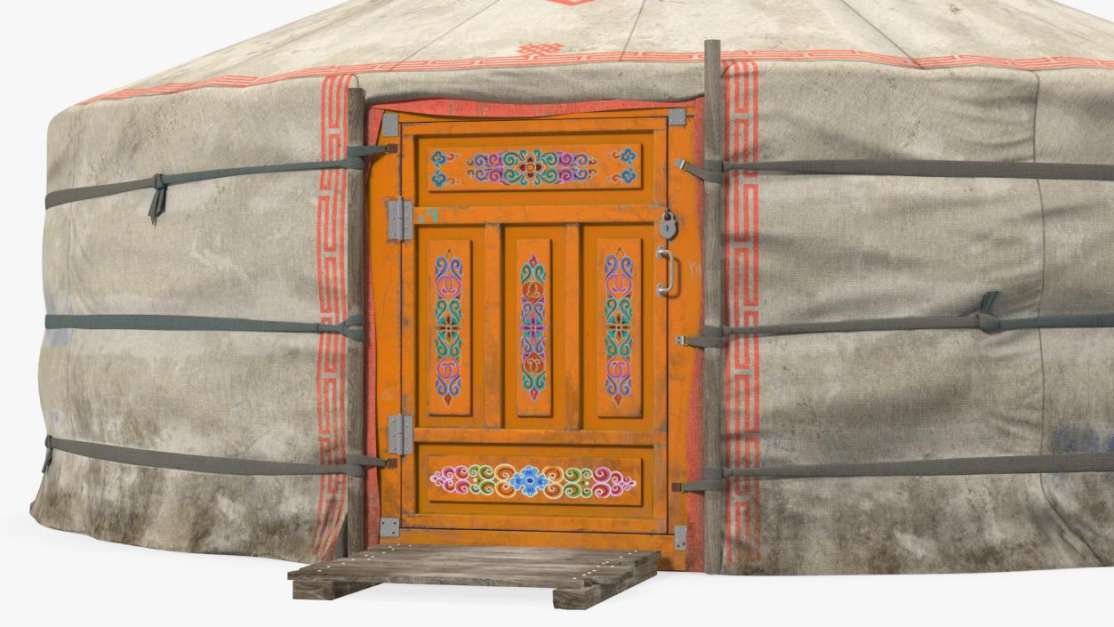 3D Mongolian Portable Yurt model