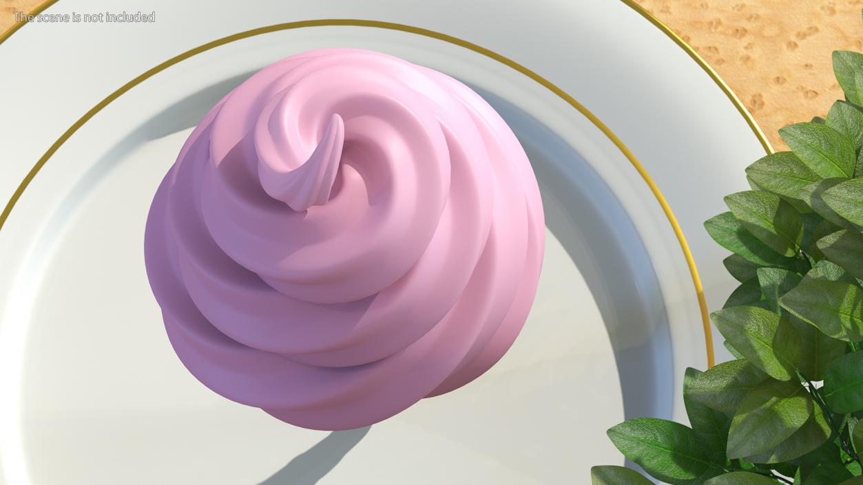 Ice Cream Cone Rose 3D model