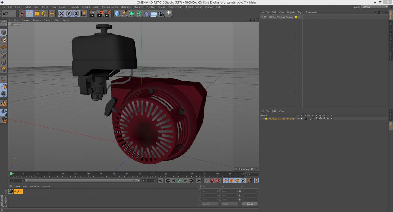 3D model HONDA GX Kart Engine