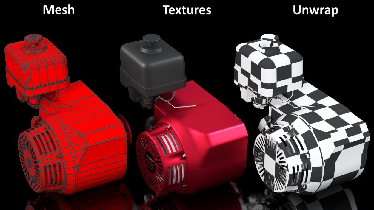 3D model HONDA GX Kart Engine