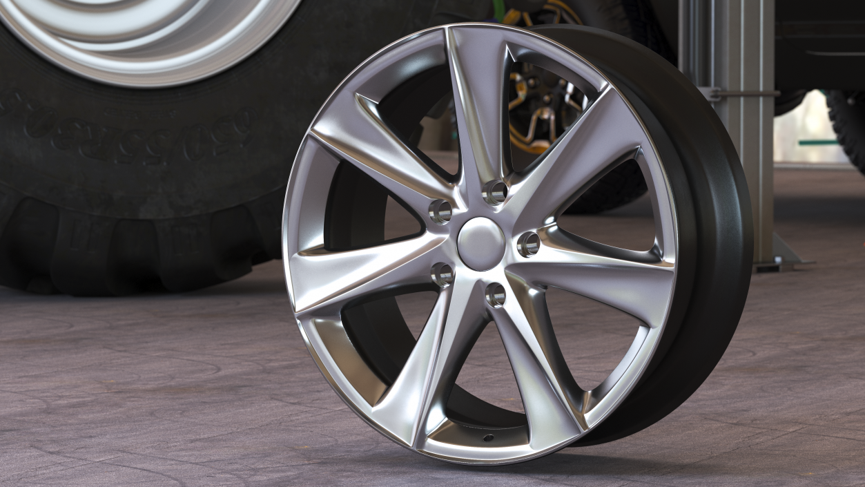 3D Car Wheel Rim model