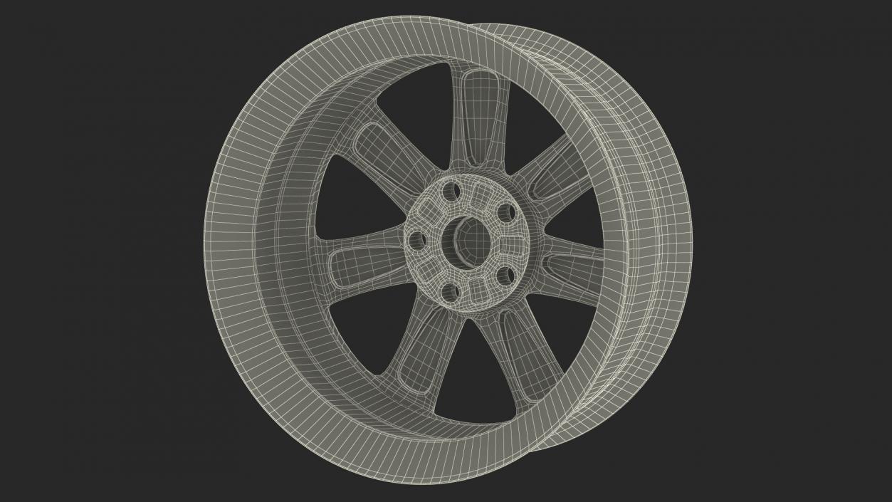 3D Car Wheel Rim model