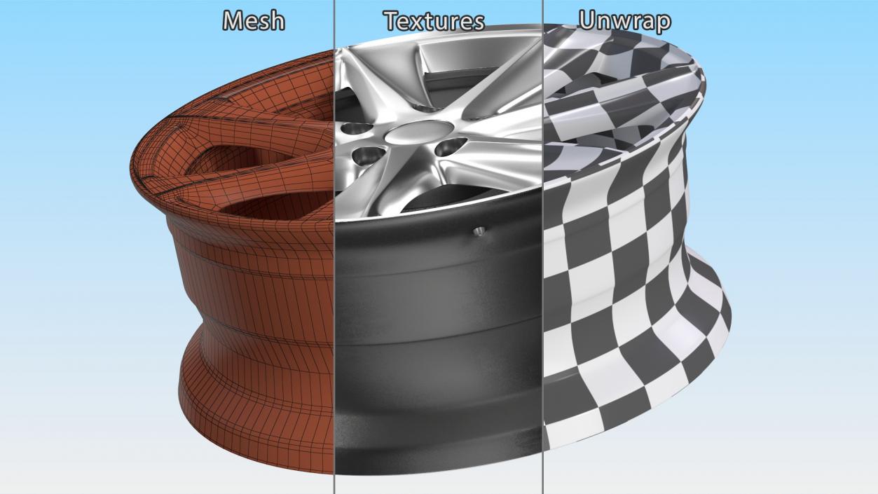 3D Car Wheel Rim model