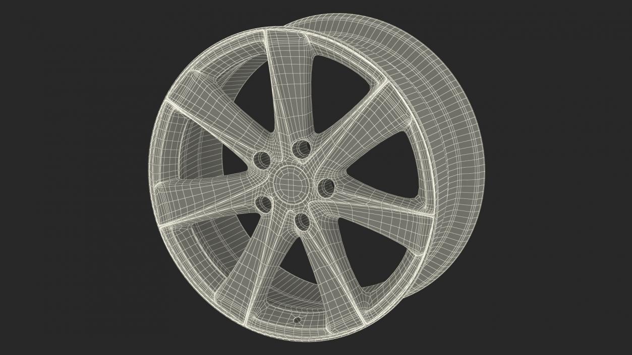 3D Car Wheel Rim model