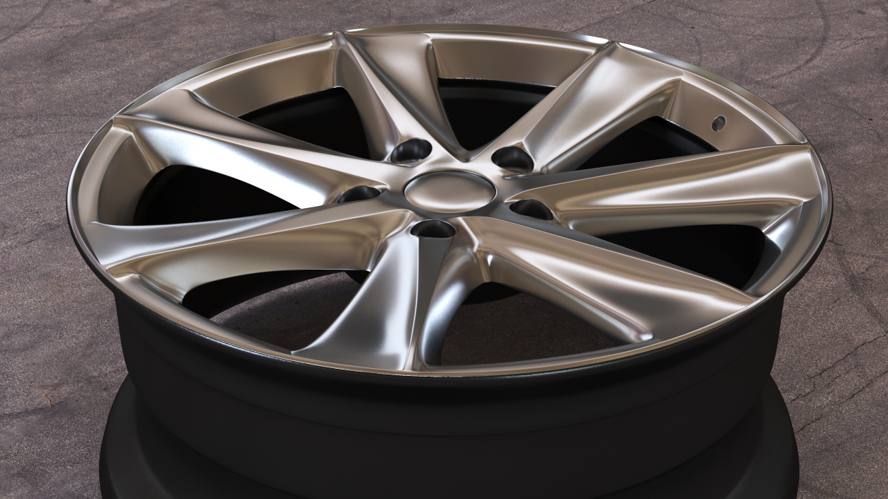 3D Car Wheel Rim model