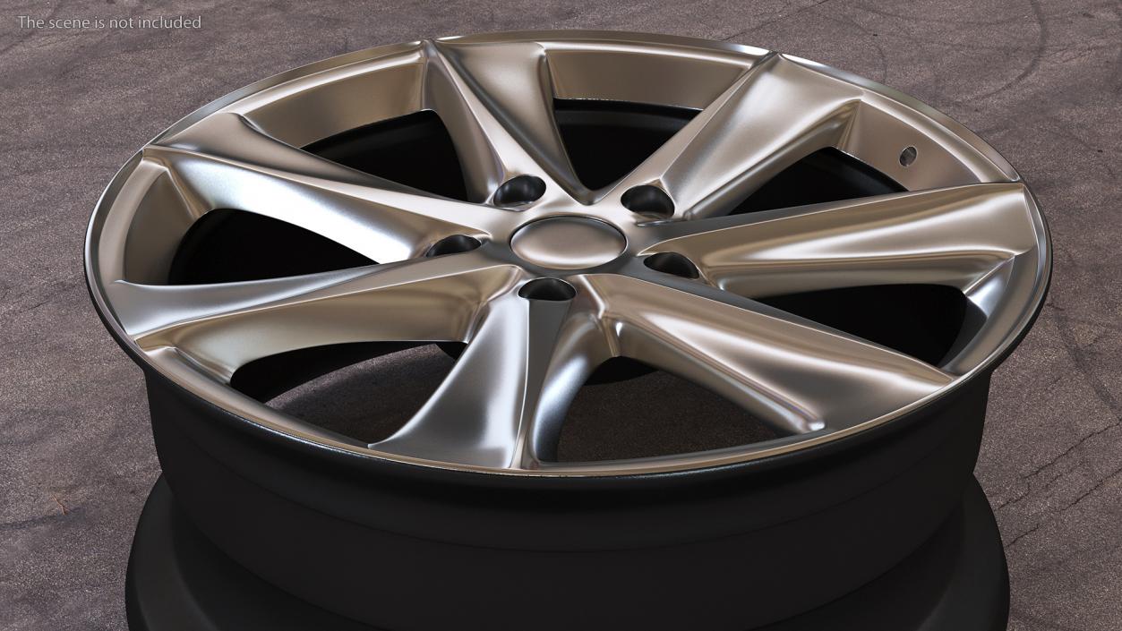 3D Car Wheel Rim model