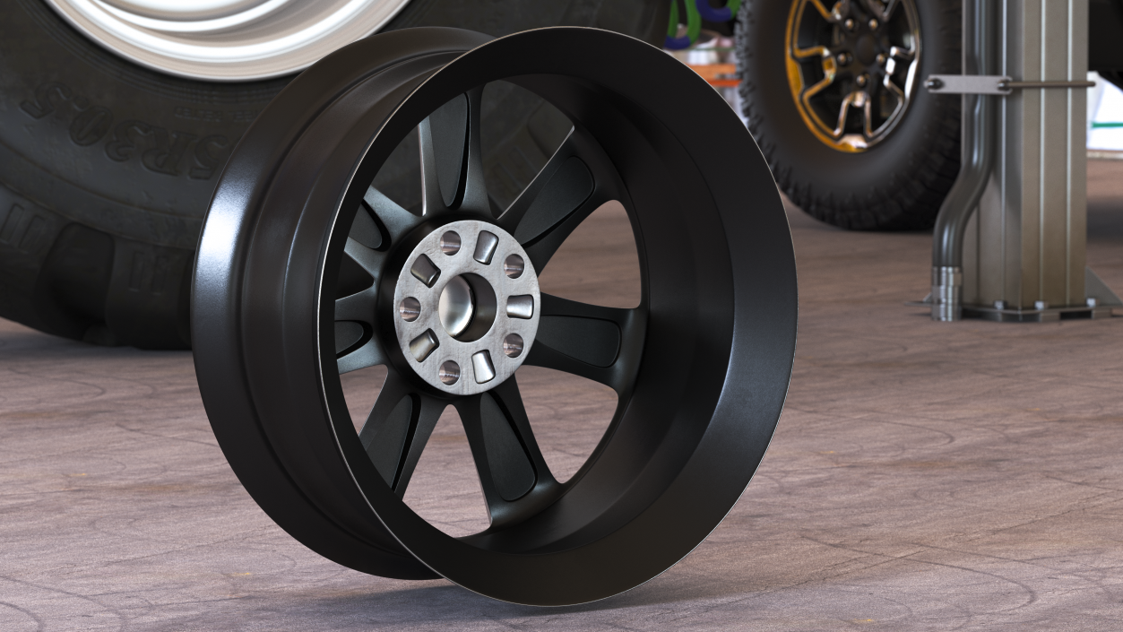 3D Car Wheel Rim model