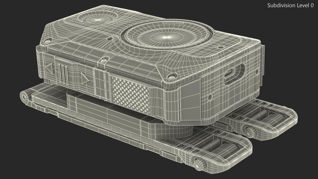 3D Police Body Camera on Molle Mount model