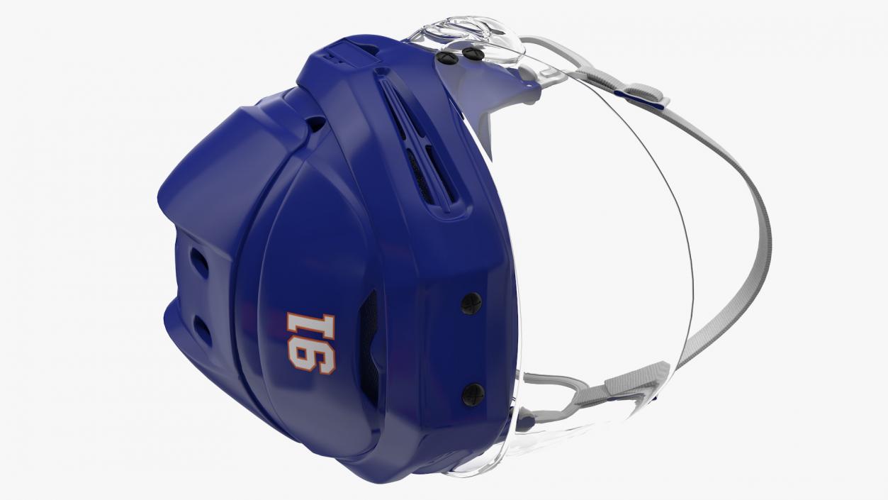 3D Hockey Equipment Blue 2 model