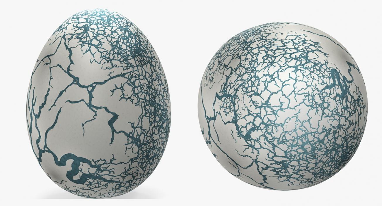 3D Dinosaur Egg Collection model