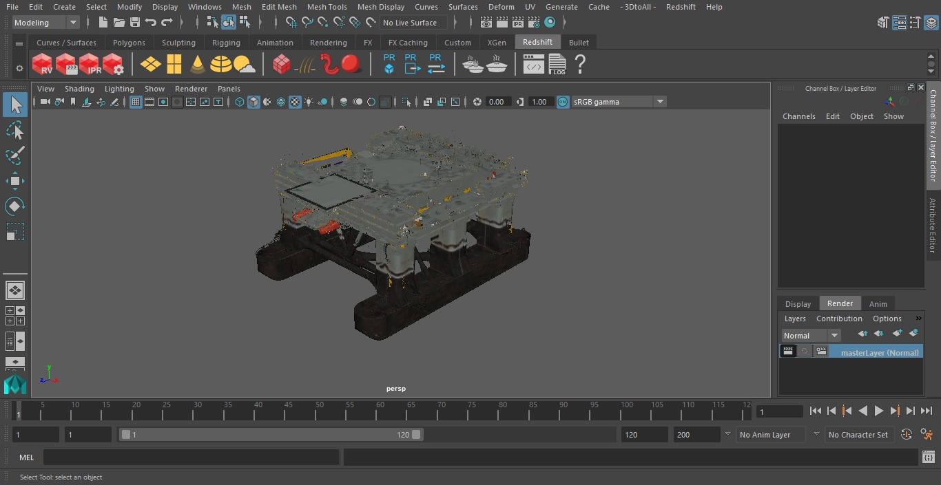 Self Propelled Twin Hulled Semi Submersible Platform 3D