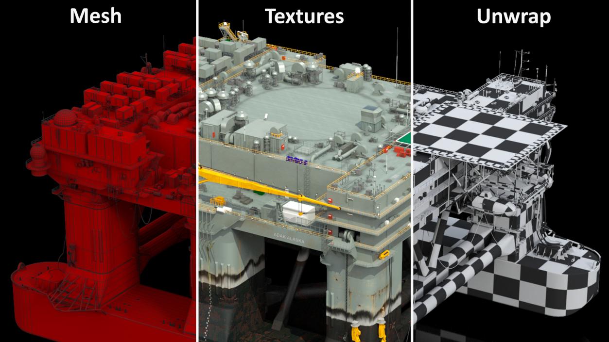 Self Propelled Twin Hulled Semi Submersible Platform 3D