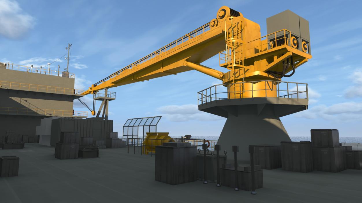 Self Propelled Twin Hulled Semi Submersible Platform 3D