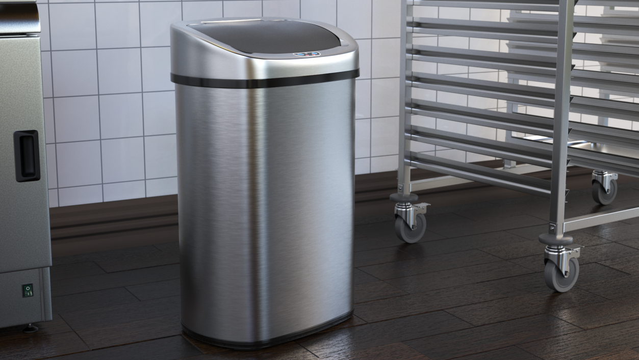 Sensor Kitchen Trash Can 3D model