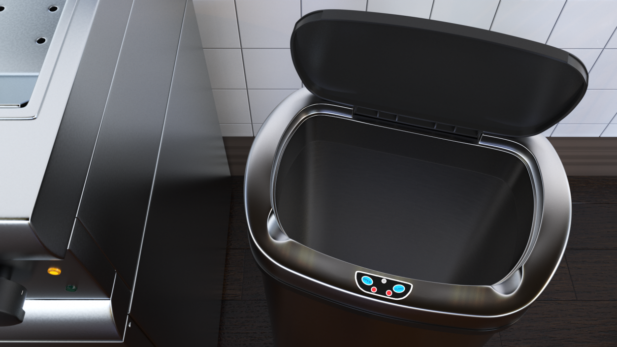 Sensor Kitchen Trash Can 3D model