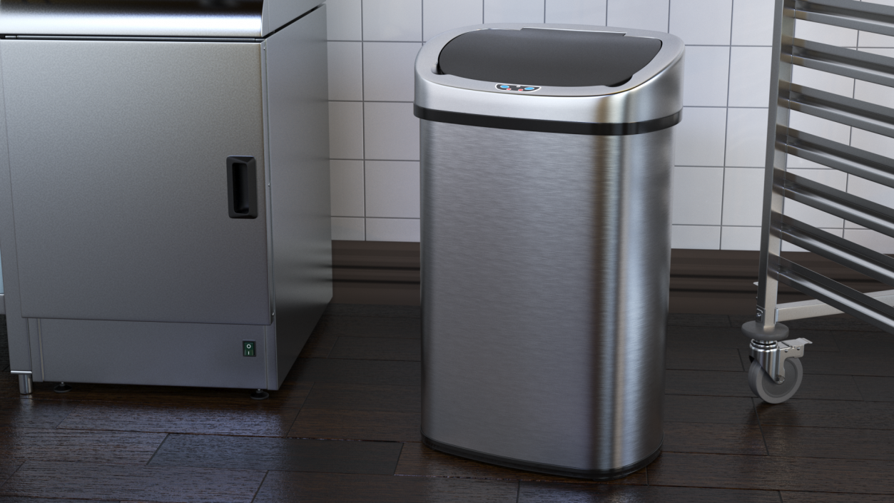 Sensor Kitchen Trash Can 3D model