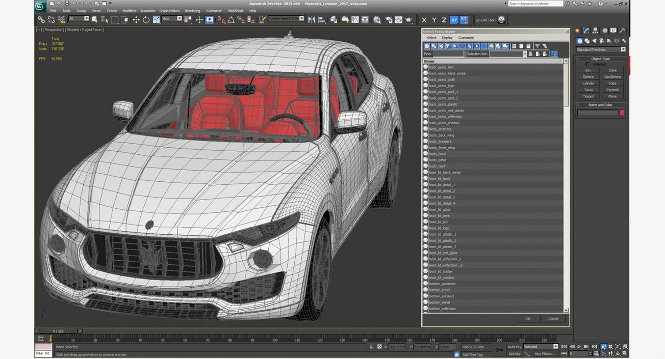 3D Maserati Levante 2017