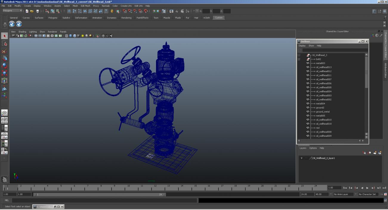 Oil Wellhead 3 3D model