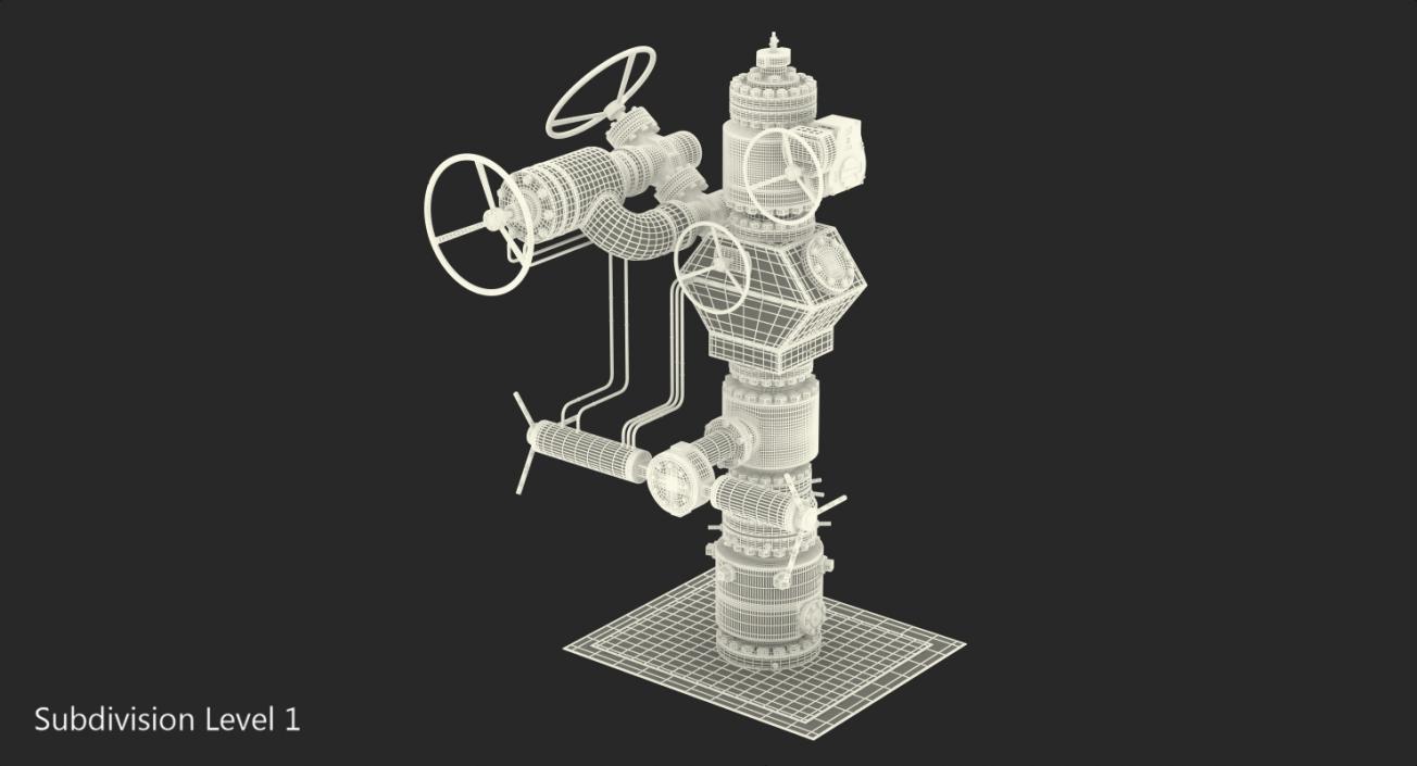 Oil Wellhead 3 3D model