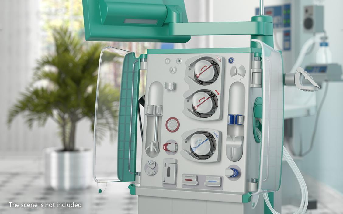 3D Dialysis Machine Rigged model