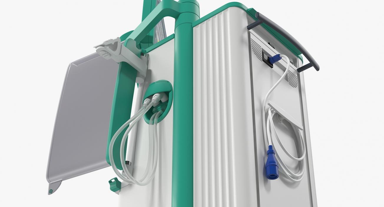 3D Dialysis Machine Rigged model