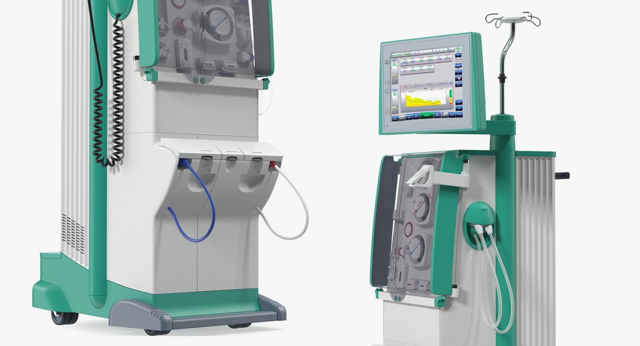 3D Dialysis Machine Rigged model