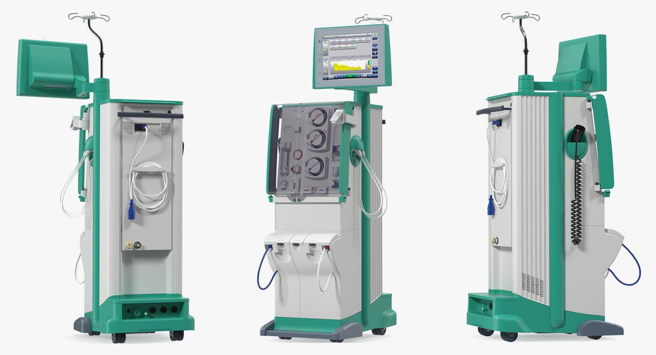 3D Dialysis Machine Rigged model