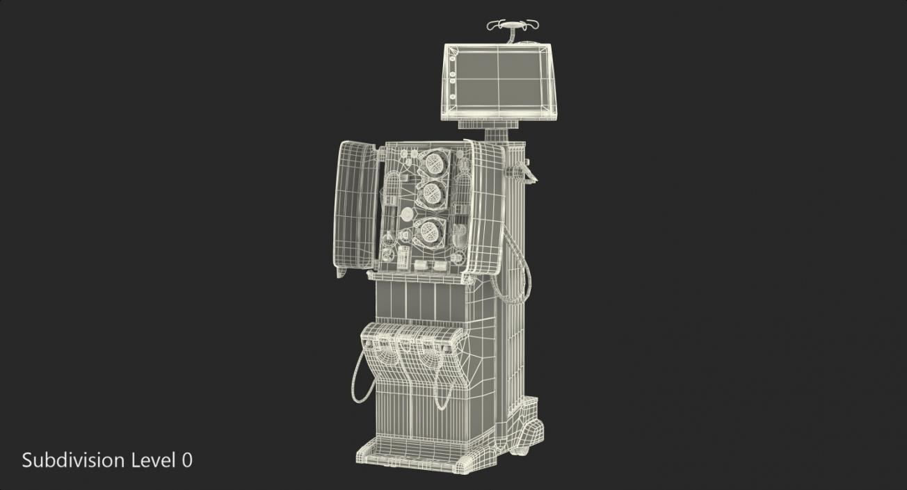 3D Dialysis Machine Rigged model