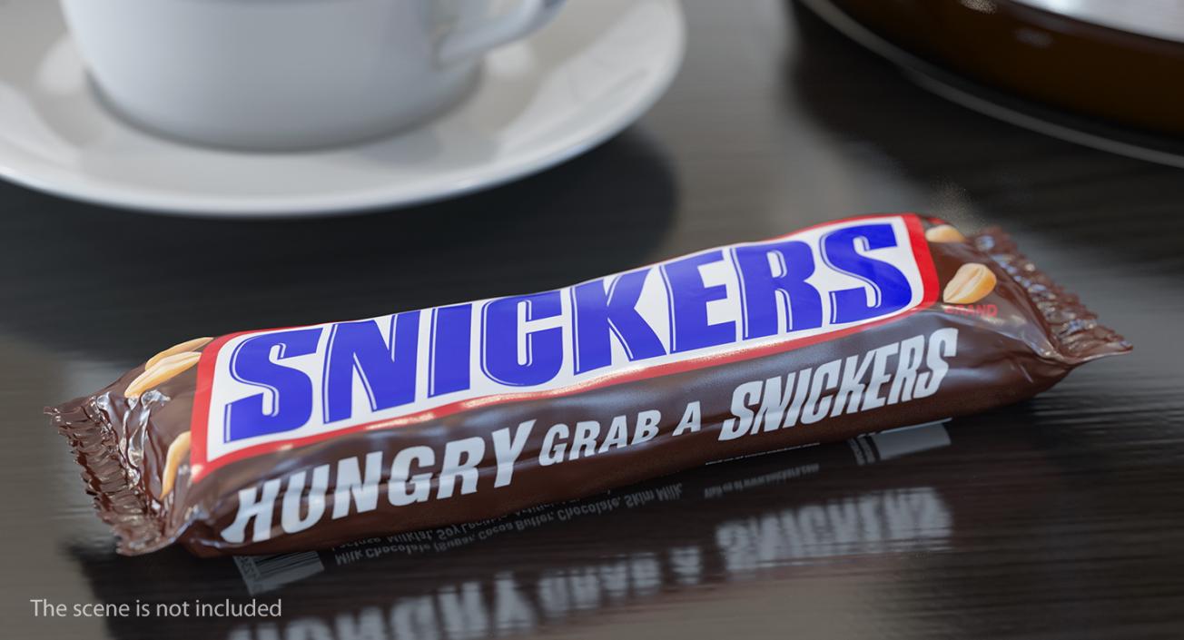 3D model Snickers Chocolate Bar and Package Collection