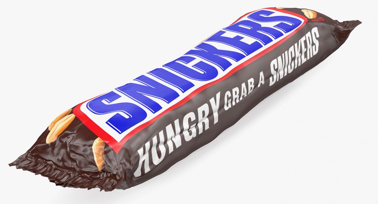 3D model Snickers Chocolate Bar and Package Collection