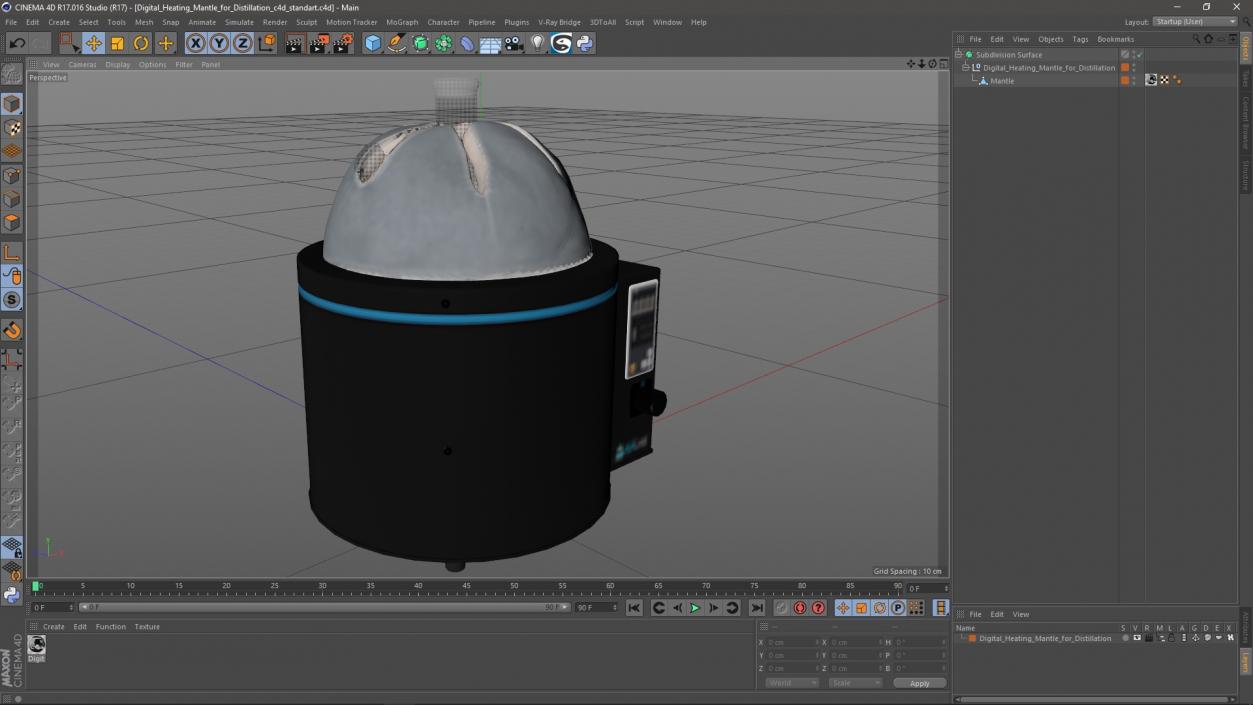 3D Digital Heating Mantle for Distillation 2