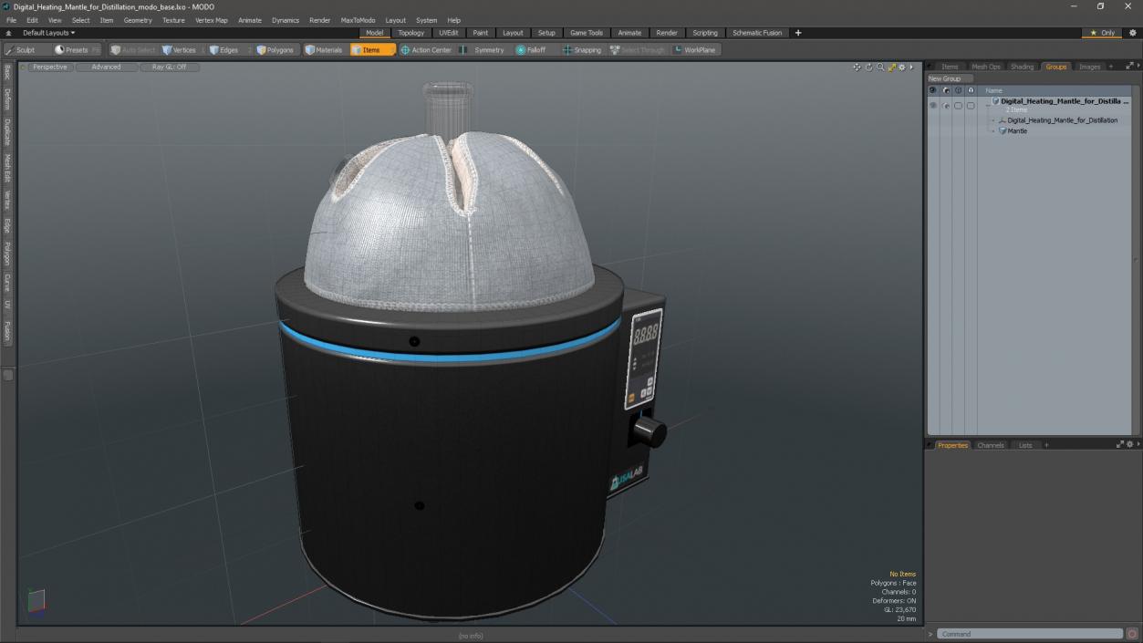 3D Digital Heating Mantle for Distillation 2