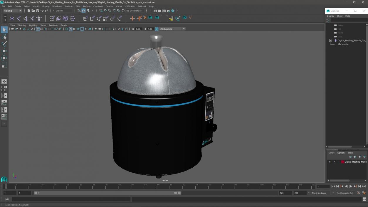 3D Digital Heating Mantle for Distillation 2