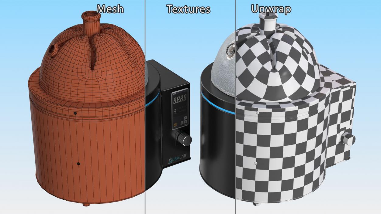 3D Digital Heating Mantle for Distillation 2