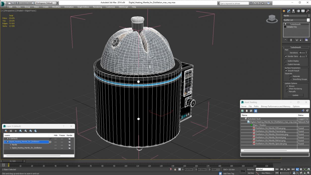 3D Digital Heating Mantle for Distillation 2