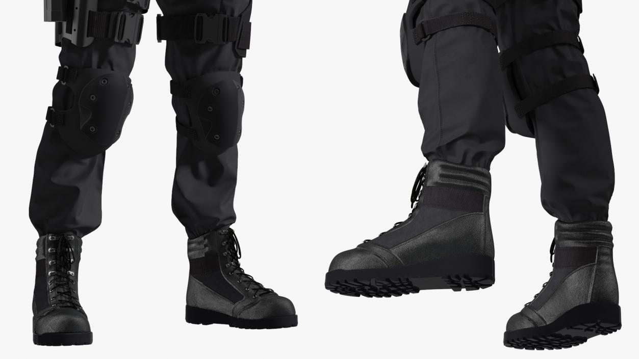 3D model SWAT Police Officer Tactical Gear 2