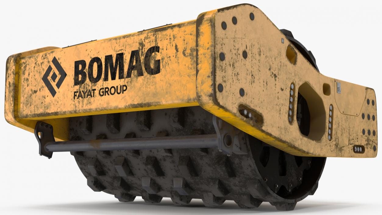 BOMAG Soil Roller Barrel 3D model